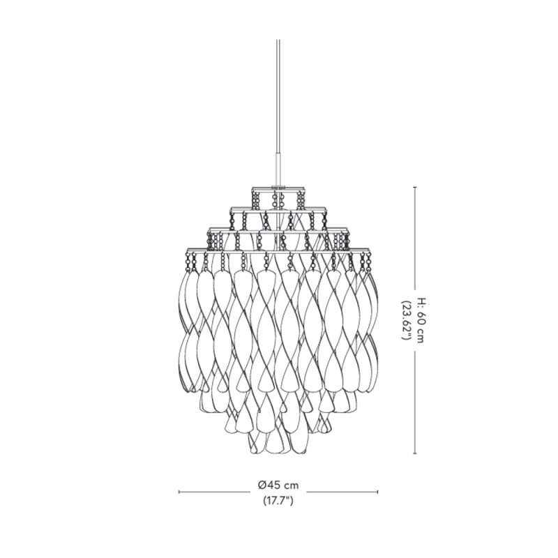 Specification Image for Verpan Spiral SP01 Pendant
