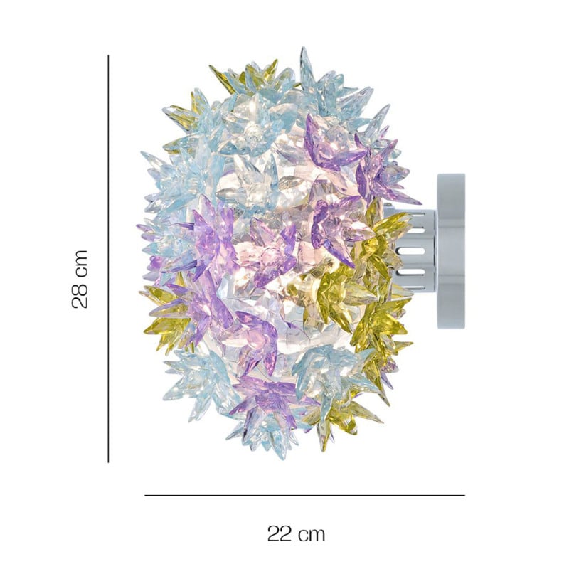 Specification Image for Kartell Bloom CW2 Ceiling/Wall Light