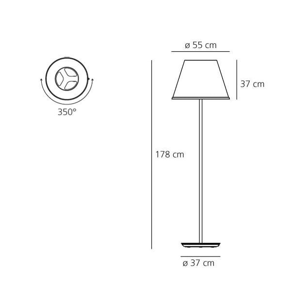 Specification image for Artemide Choose Mega Floor Lamp 