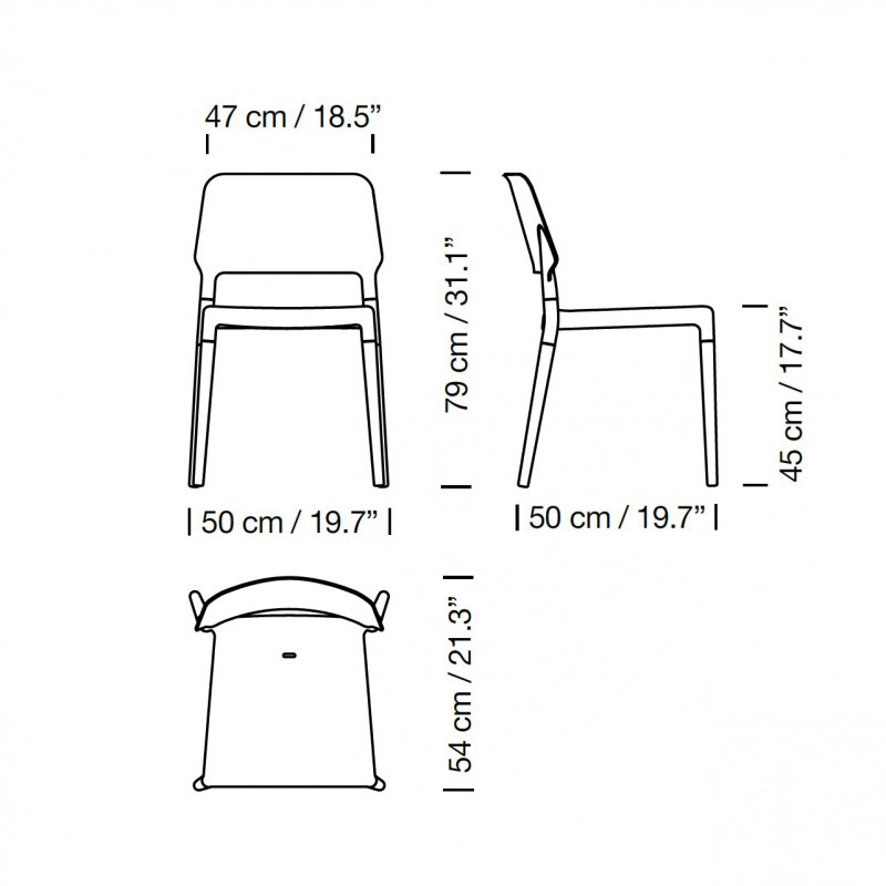 Specification image for Santa & Cole Belloch Chair