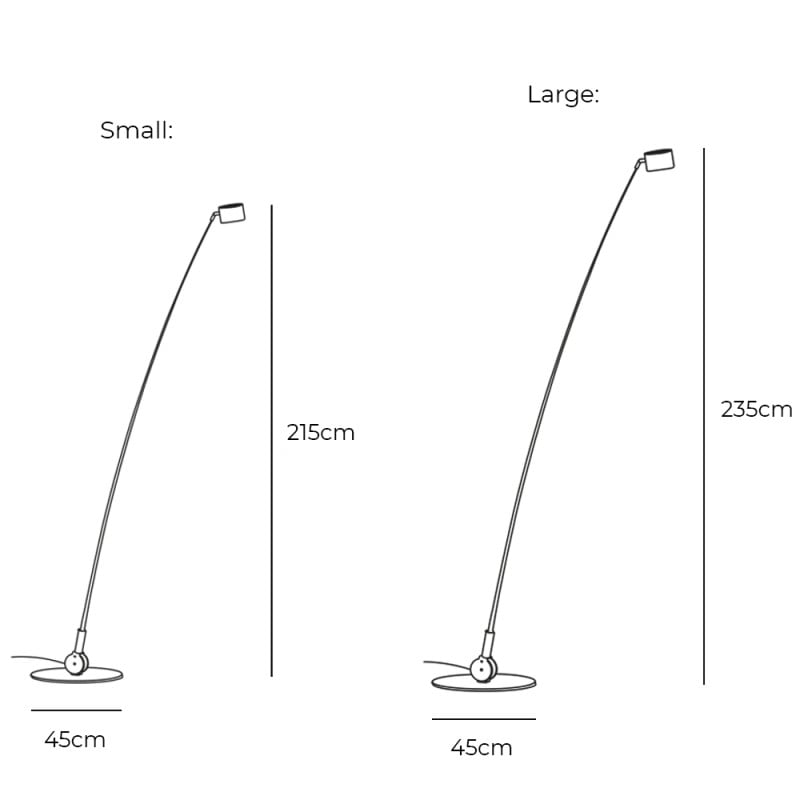 Specification Image for Davide Groppi Sampei LED Floor Lamp