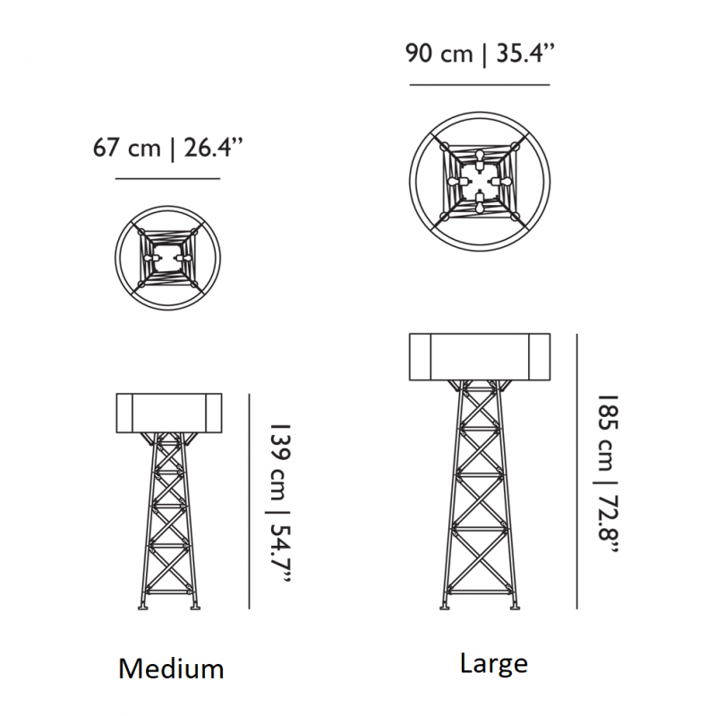 Specification image for Moooi Construction Floor Lamp