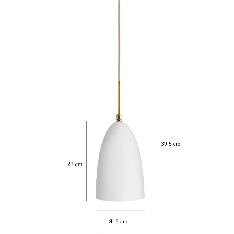 Specification image for Gubi Gräshoppa Pendant Light