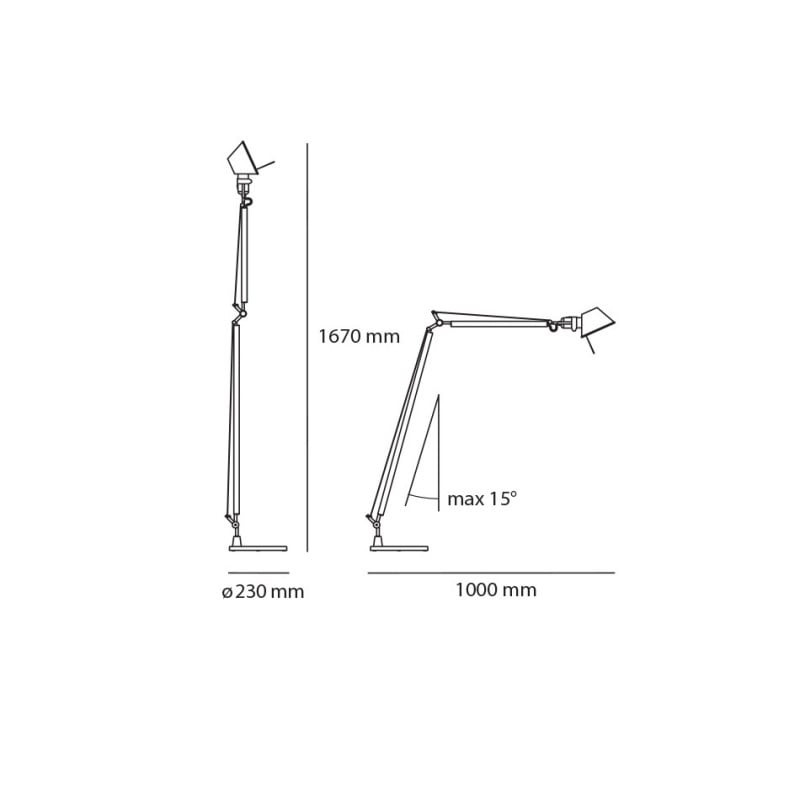 Specification image for Artemide Tolomeo Lettura LED