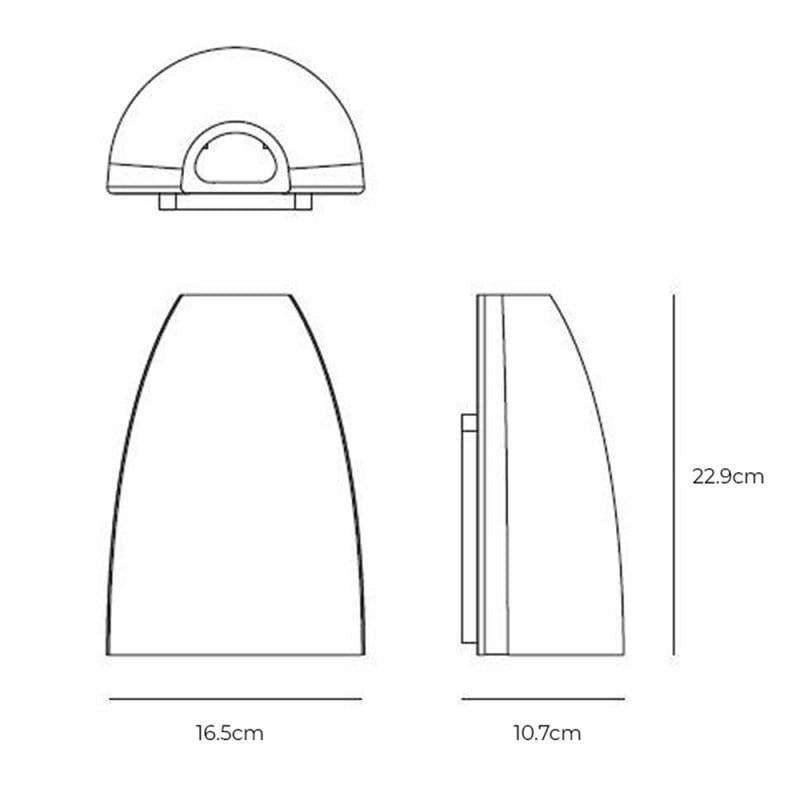 Specification image for Artemide Molla LED Wall Light