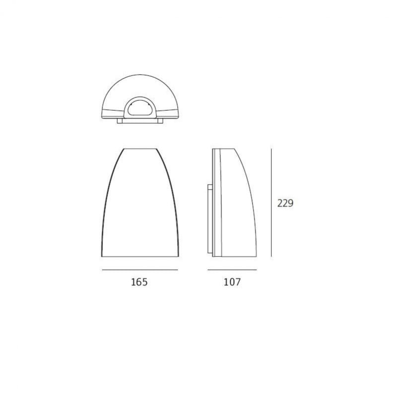 Specification image for Artemide Molla LED Wall Light