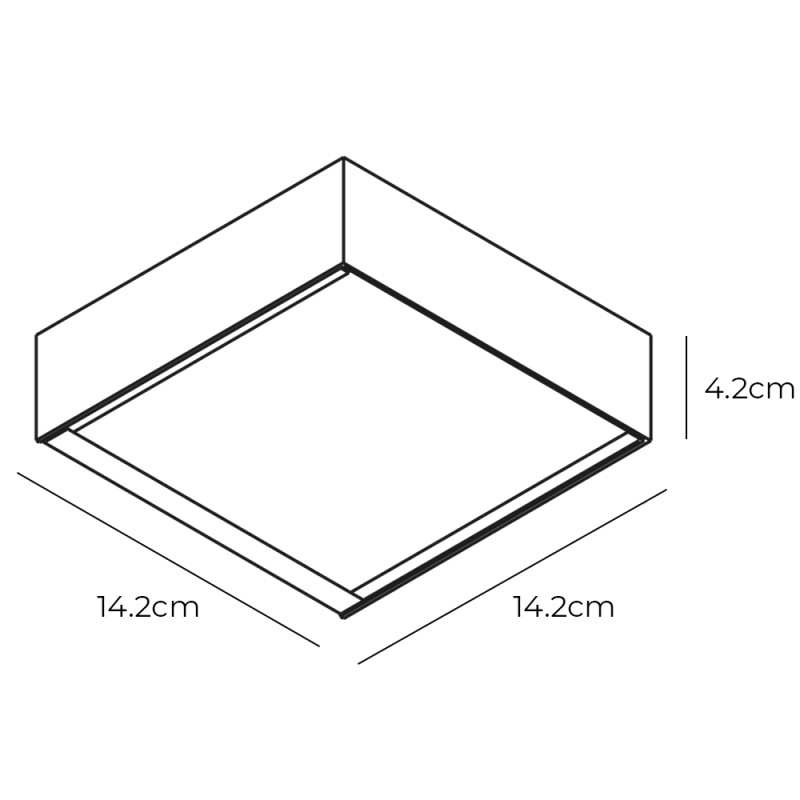 Specification Image for Davide Groppi Toast LED Wall Light