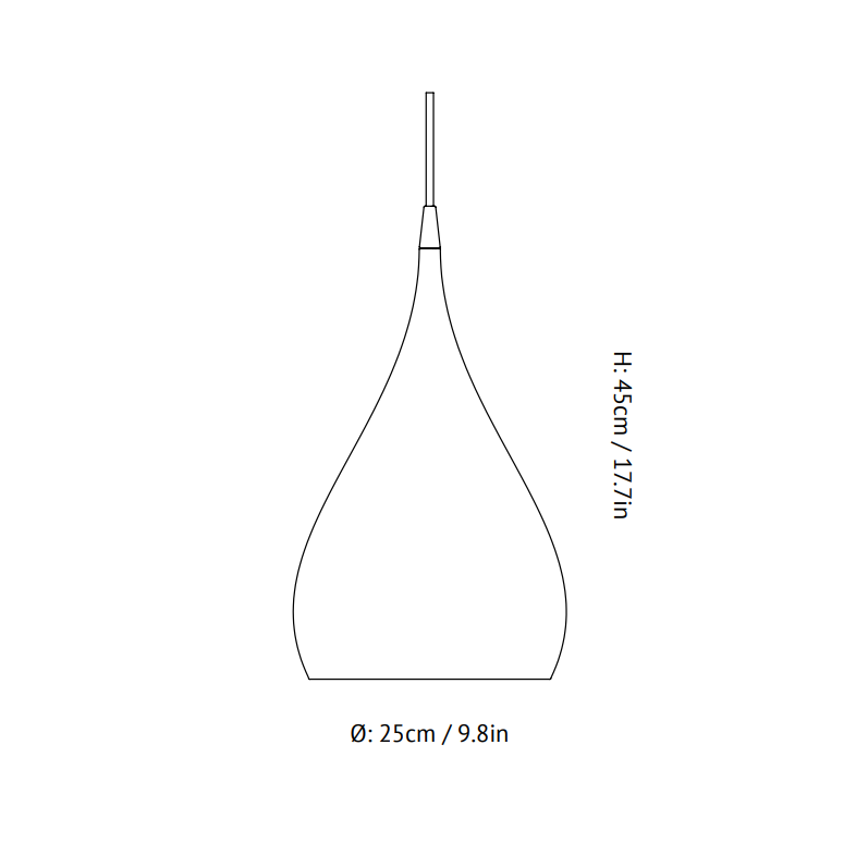 Specification image for &Tradition Spinning BH1 Pendant