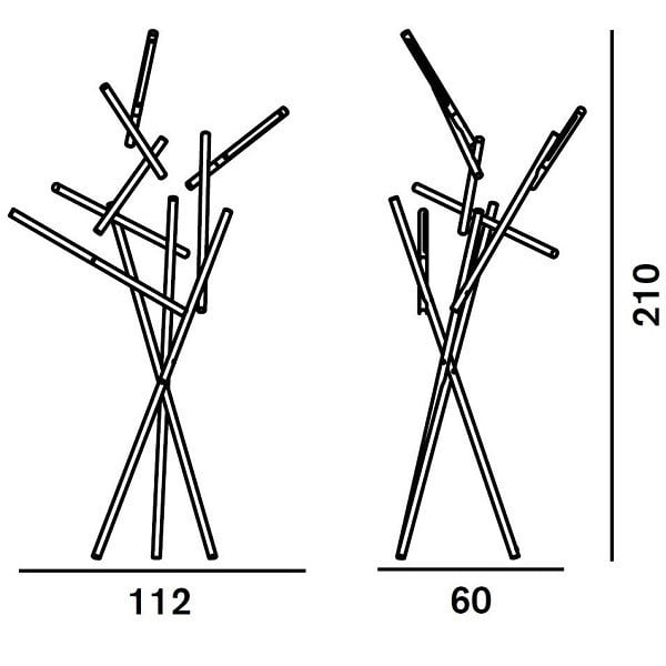 Specification image for Foscarini Tuareg LED Floor Lamp