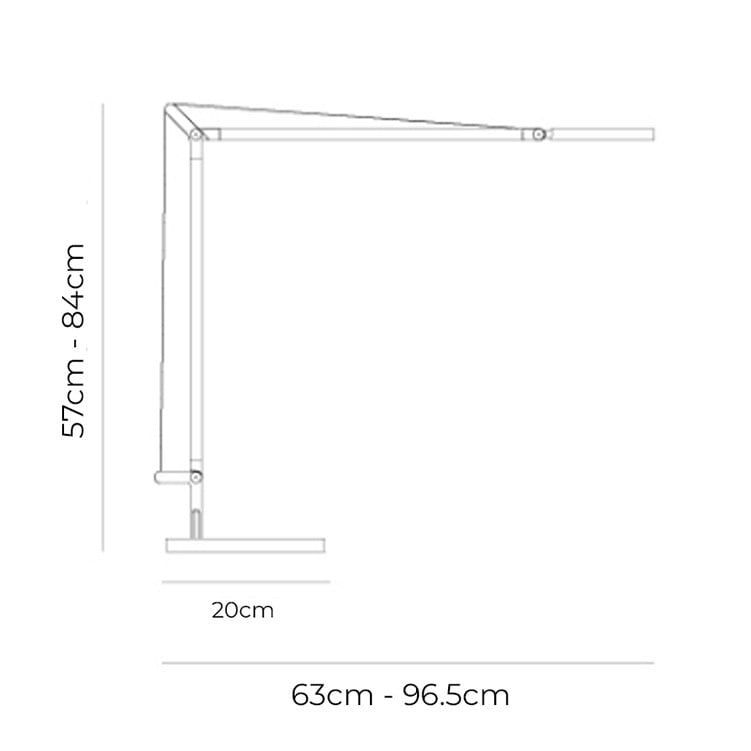 Specification Image for Artemide Demetra LED Table Lamp