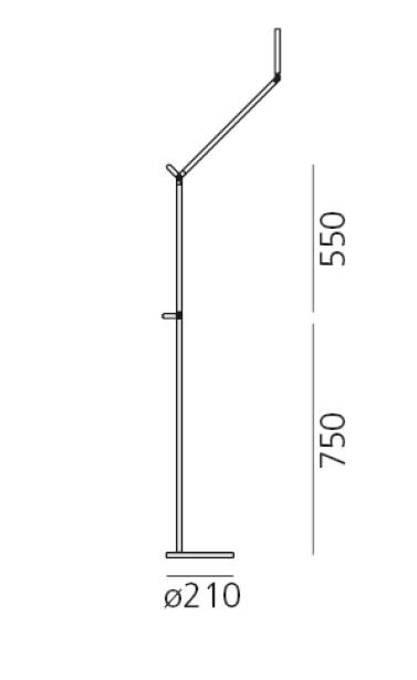 Specification image for Artemide Demetra Reading Floor light