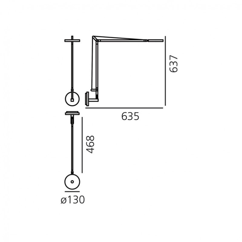 Specification image for Artemide Demetra Wall light LED