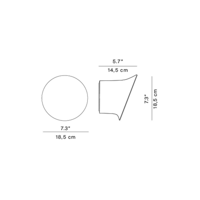 Specification Image for Luceplan Ecran LED Wall Light