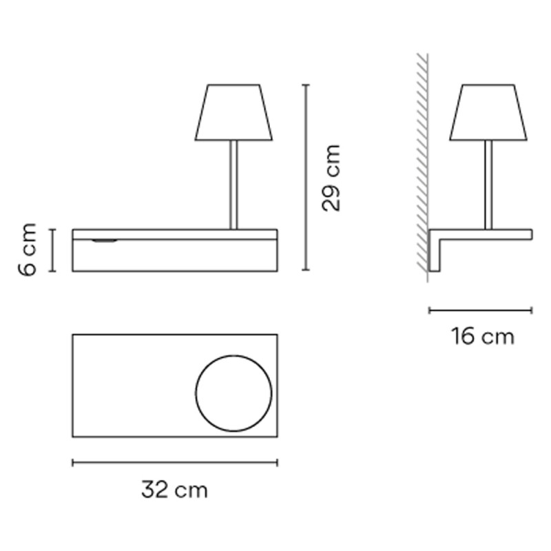 Specification Image for Vibia Suite 6046 LED Wall Light