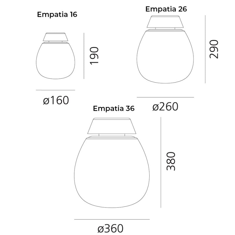 Specification Image for Artemide Empatia LED Wall/Ceiling Light