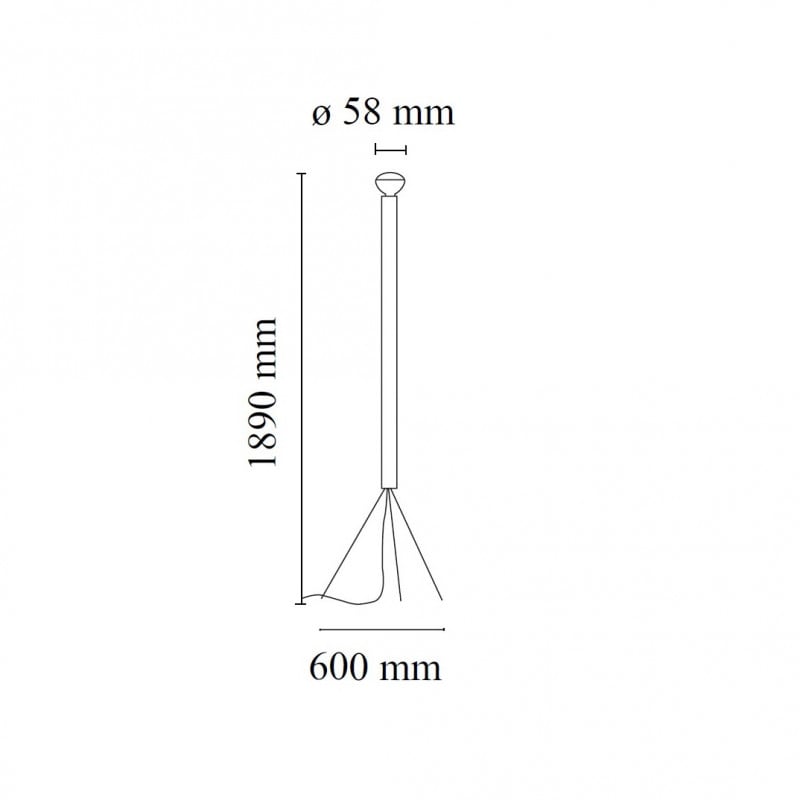 Specification image for Flos Luminator Floor Lamp