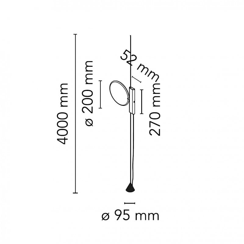 Specification image for Flos OK LED Pendant