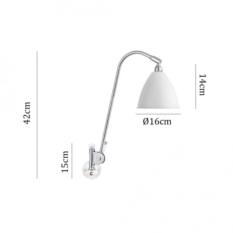 Specification image for Bestlite BL6 Wall Light