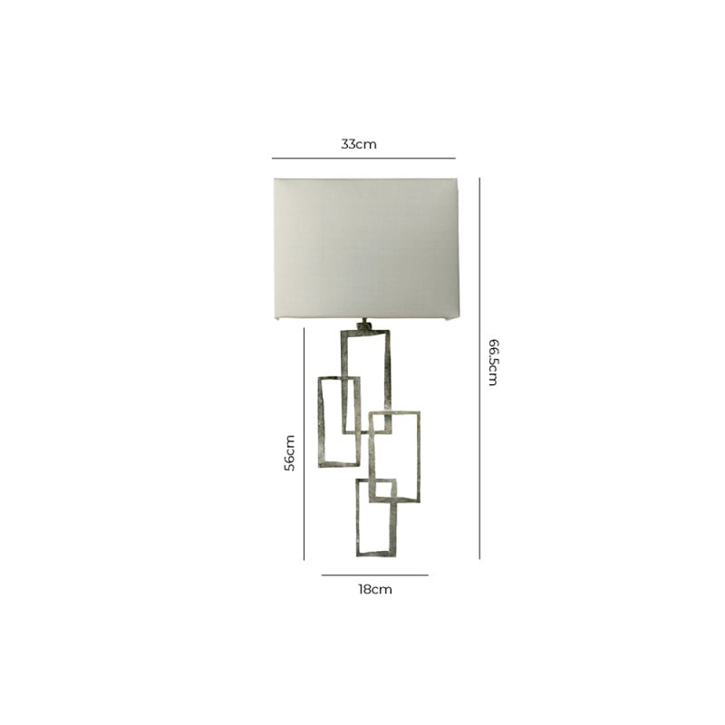 Spcification Image for Porta Romana Salperton Wall Lamp