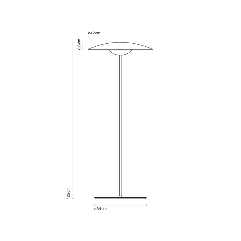 Specification Image for Marset Ginger P LED Floor Lamp