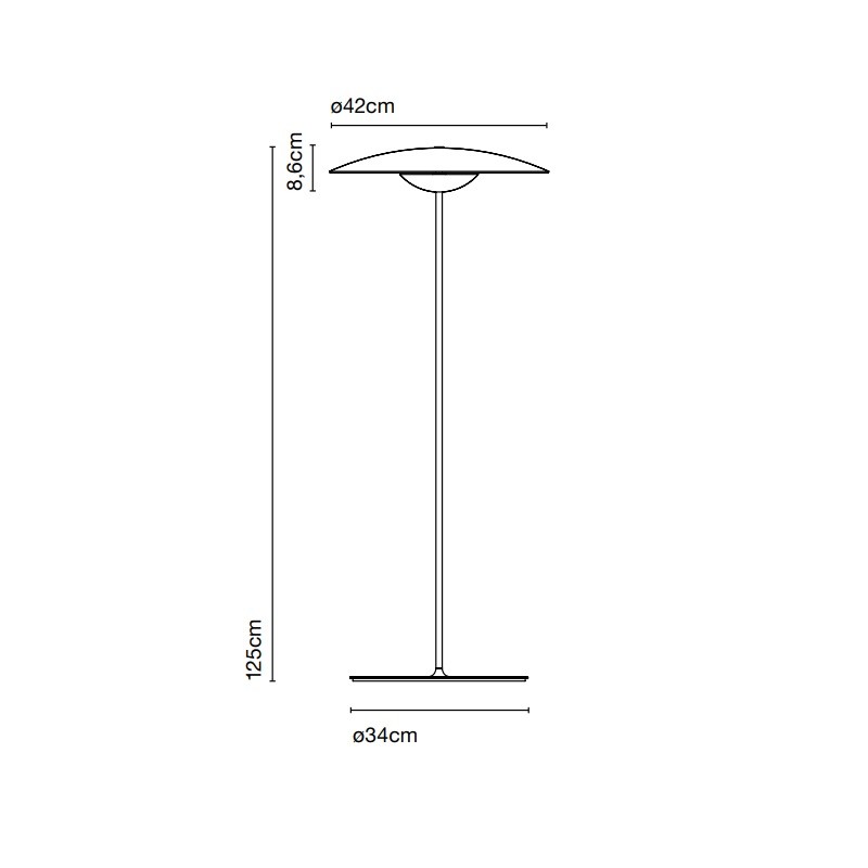 Marset Ginger P LED Floor Lamp Specification 