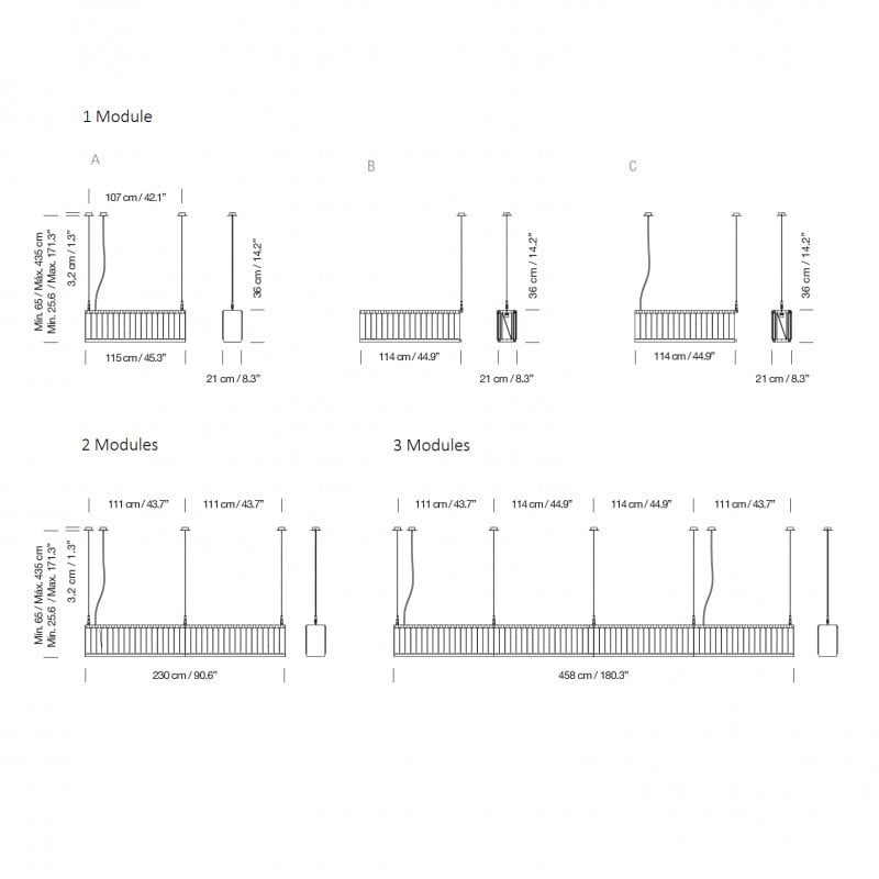 Specification image for Santa & Cole Linea Estadio Suspension