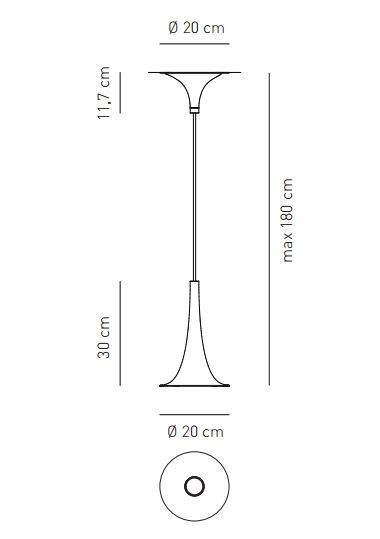 Specification Image for Axolight Nafir Single Suspension