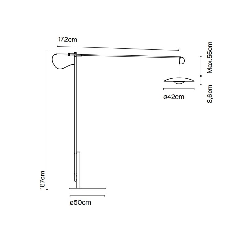 Marset Ginger XL 42 LED Floor Lamp Specification