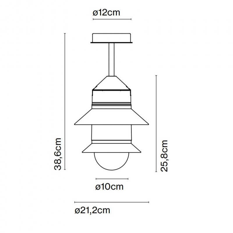 Marset Santorini Outdoor Ceiling Light Specification 