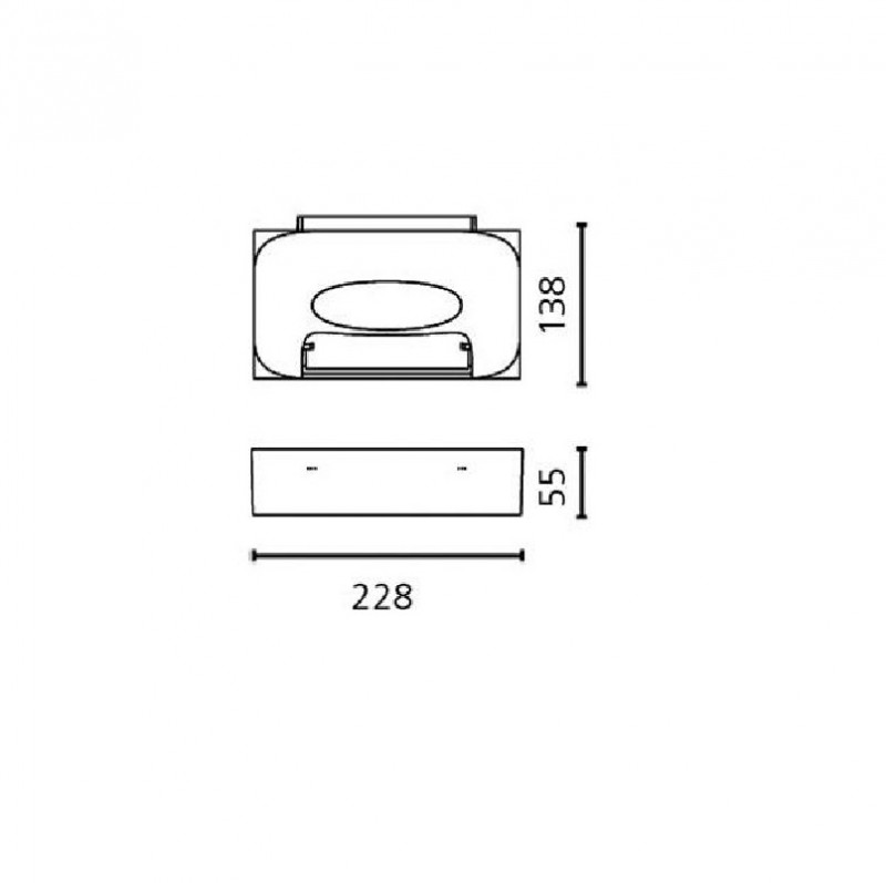 Specification image for Artemide Melete LED Wall Light