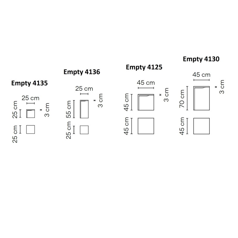 Specification Image for Vibia Empty Outdoor LED Floor Lamp