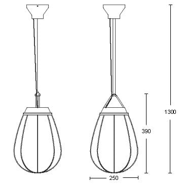 Specification Image for Orsjo Belysning Hobo Suspension Light