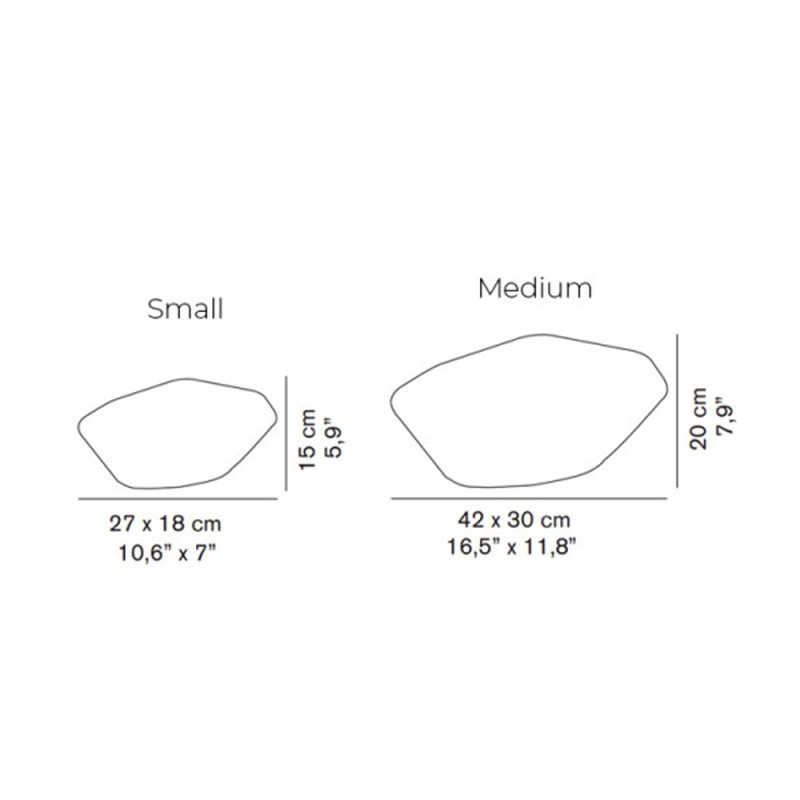 Specification Image for Oluce Stones Outdoor Floor Light