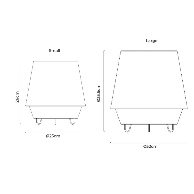 Specification Image for Zero Elements Table Lamp