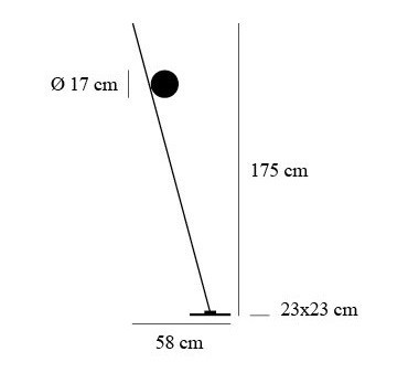 Specification Image for Catellani & Smith Lederam F1 LED Floor Light 