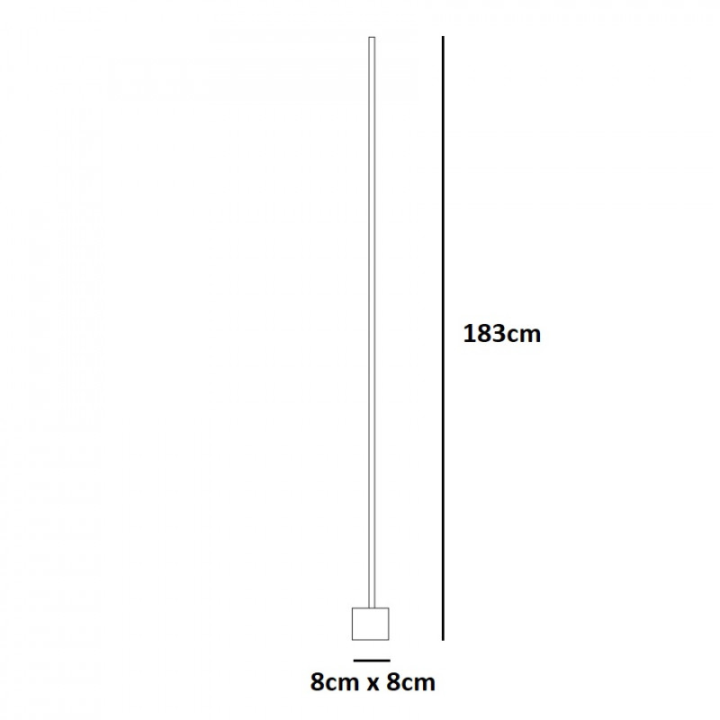 Catellani & Smith Light Stick 10 LED Floor Light Specification