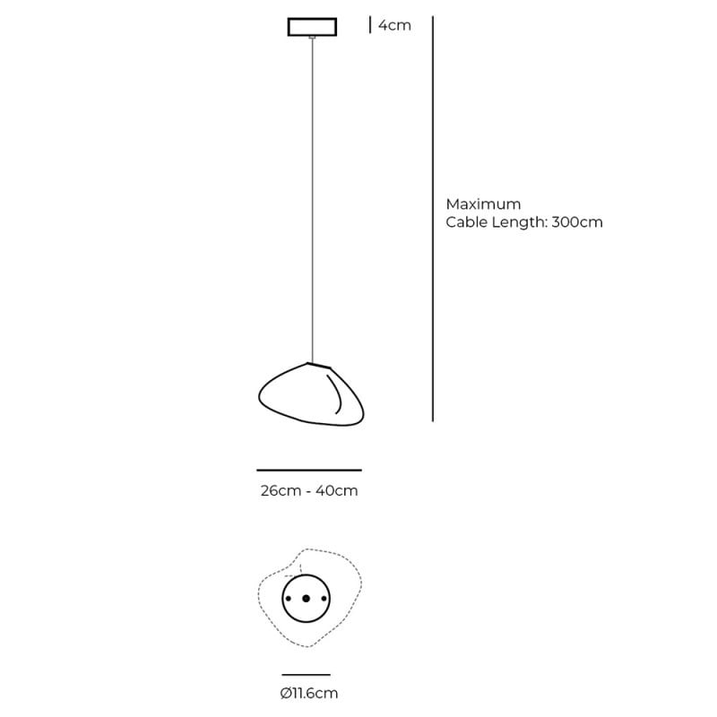 Specification Image for Bocci 73.1 Single Pendant