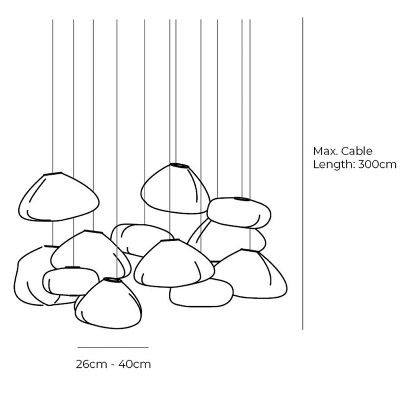 Specification Image for Bocci 73 Series Chandelier