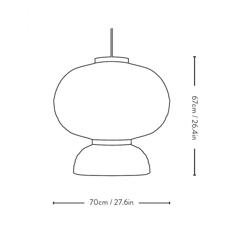 Specification image for &Tradition Formakami JH5 Pendant