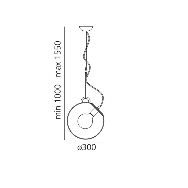 Specification image for Artemide Miconos Suspension Light