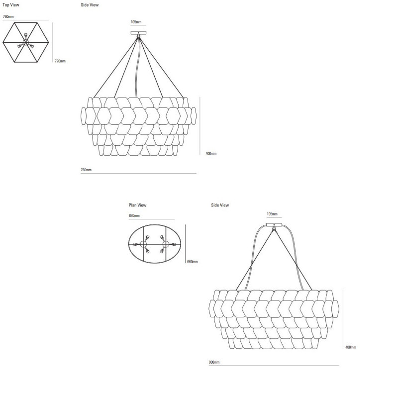 Original BTC Canton Pendant Light Specification