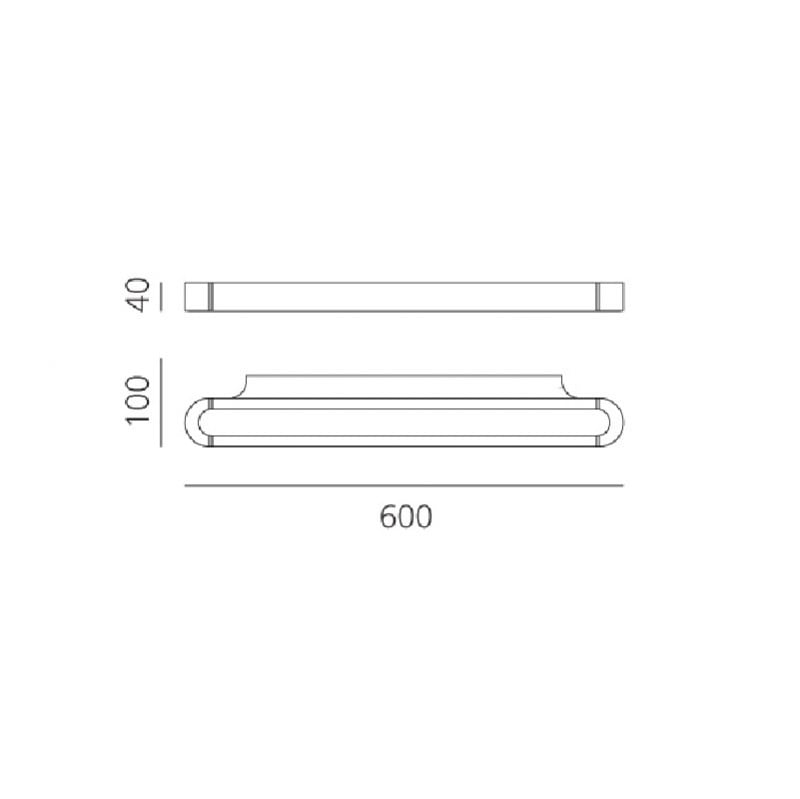 Specification image for Artemide Talo 60 LED Wall Light