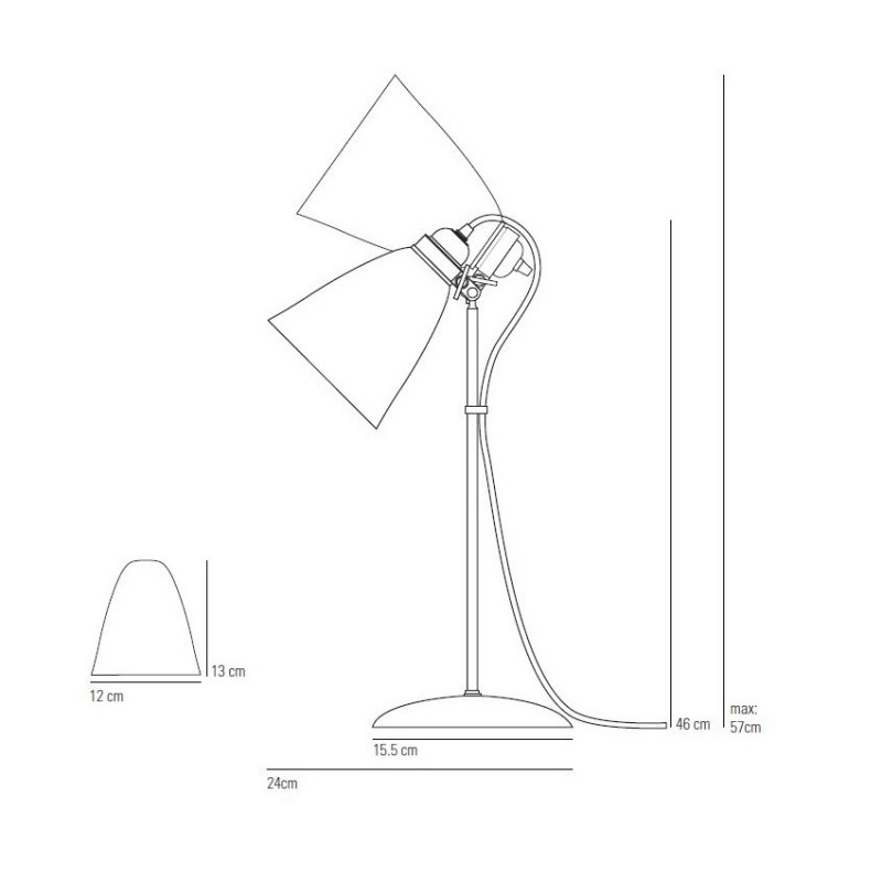 Original BTC Circle Line Table Light Specification