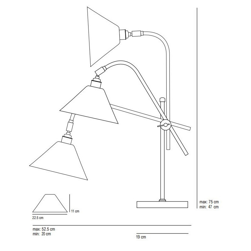 Original BTC Task Ceramic Table Lamp Specification