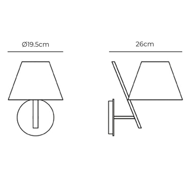 Specification Image for Artemide La Petite Wall Light