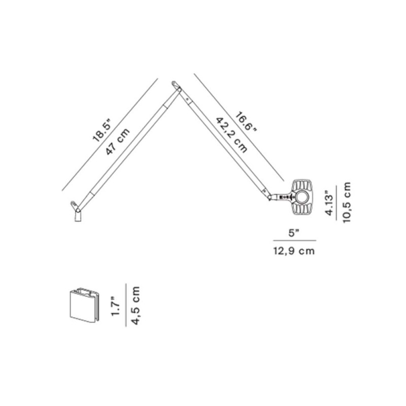 Specification Image for Luceplan Otto Watt Wall Lamp