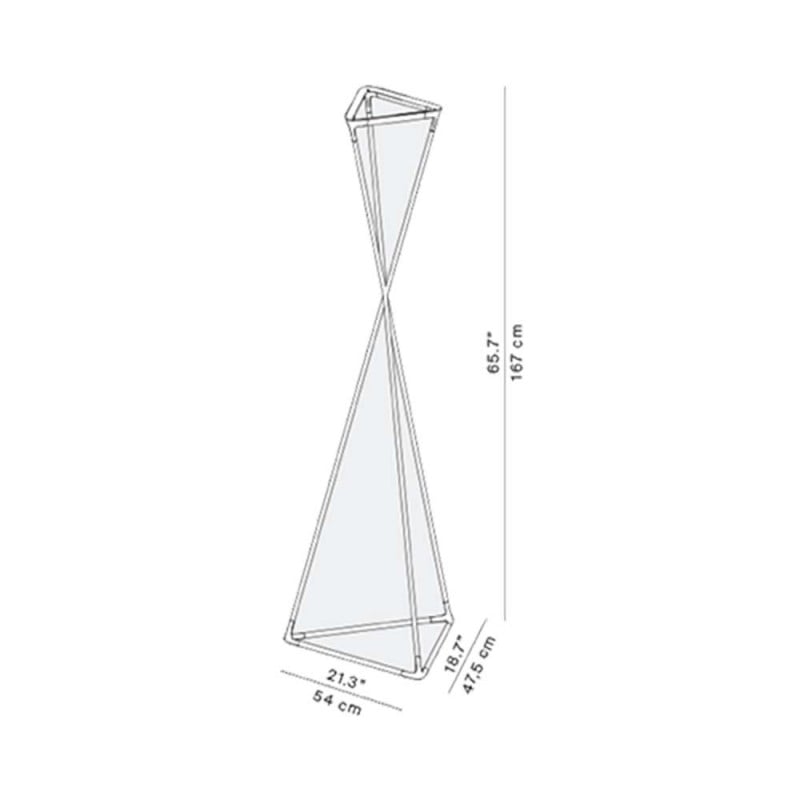 Specification Image for Luceplan Tango Floor Lamp