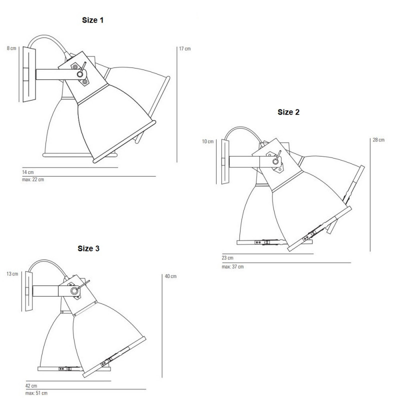 Original BTC Stirrup Wall Light Specification