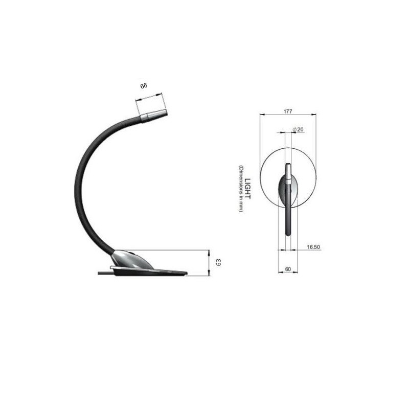 Original BTC Nimbus Table Lamp Specification