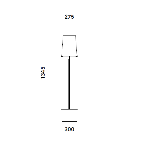 Specification image for Prandina Sera Floor Lamp